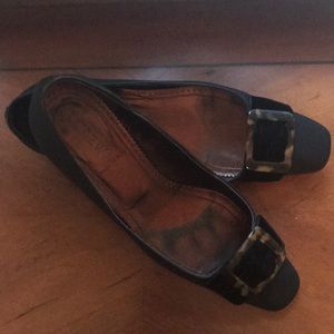 J. Crew Flannel Loafers w Tortoiseshell Accent 7.5